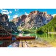 Puzzle Adulte Dolomites Montagne Et Lac Italie - 1000 Pieces - Collection Paysage-0