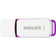Philips Clé USB 2.0 Snow 64 Go Blanc et violet-0