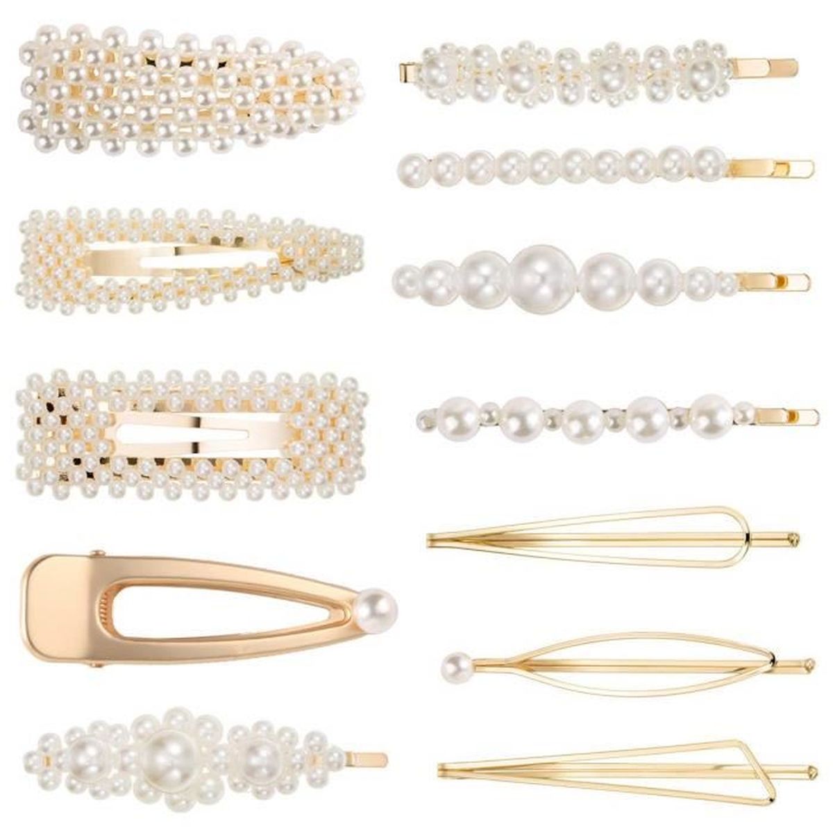 12pcs Plastique Coeur cheveux pinces clip épingle à cheveux PATTE 35 mm cheveux accès Couleur Choix