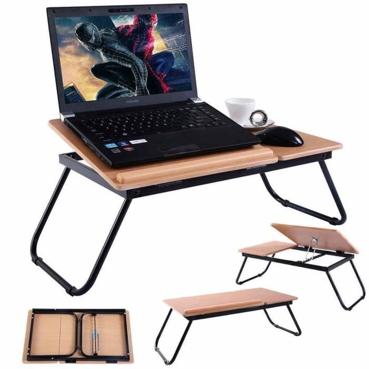 Table Ordinateur Pc Portable Support Pour Canape Lit Table De