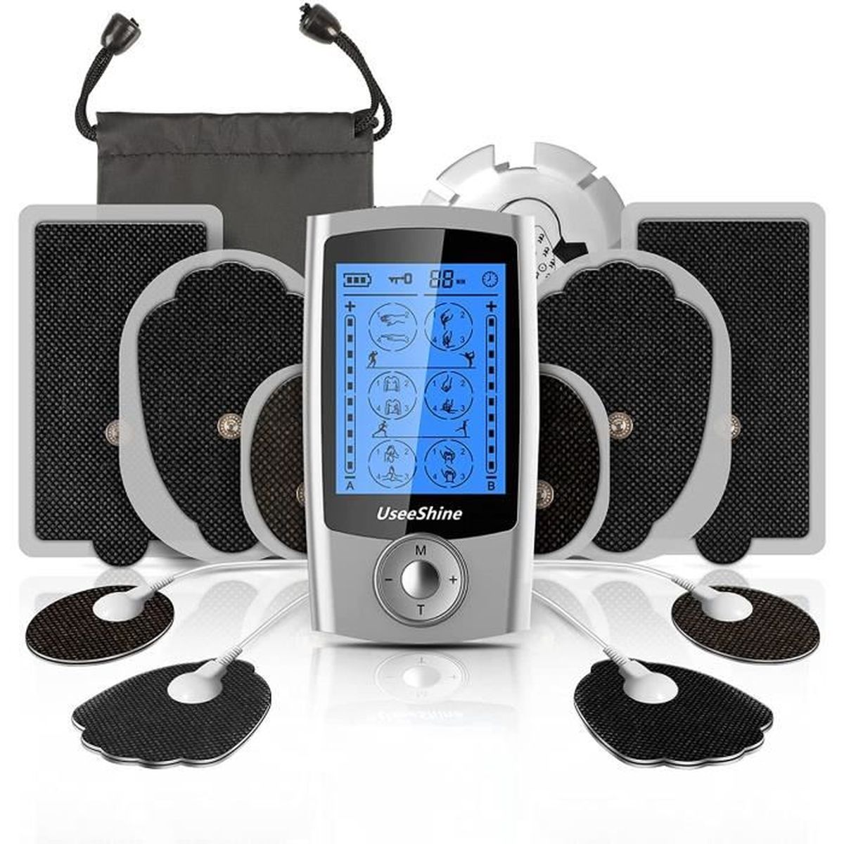 Tens EMS Unit Muscle Stimulator Premium Muscle Massager for Abs, Back