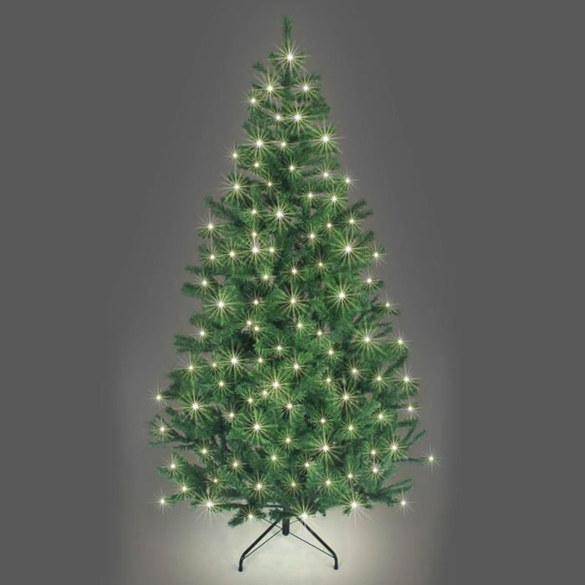 Sapin de Noël Artificiel en Pin d'Alaska avec Lumières LED 180CM