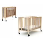 AT4 - Lit bébé pliant ESSENTIEL en bois Hêtre Verni - Taille unique