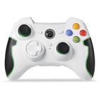 Manette PC sans Fil - SUPERTECH - 9013 - Dual Shock - Compatible Windows - BLANC/VERT