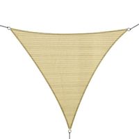 Voile d'ombrage triangulaire grande taille - Outsunny - 4 x 4 x 4 m - Jaune - Résistant aux UV