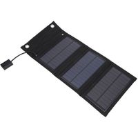 Chargeur de panneau solaire, panneau solaire portable, silicone monocristallin anti-oxydation léger étanche + PET + remorques en