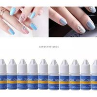 20 Tubes Colle Ongles 3g Capsules French Manucure Nail Art Faux Ongles