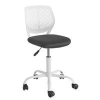 SoBuy® FST64-W Chaise de Bureau Ergonomique Fauteuil Pivotant Chaise pour Ordinateur Hauteur Réglable