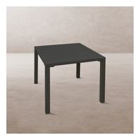 Table d'appoint carrée en Aluminium Gris Anthracite 50 cm - NIHOA - L 50 x l 45 x H 43 cm