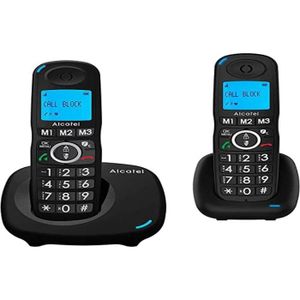 Téléphone fixe Alcatel Telephone DEC XL535 Duo Noir