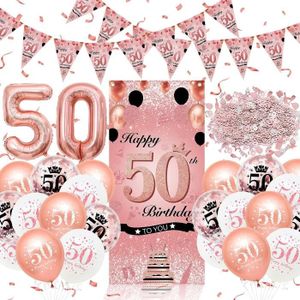 Decoration anniversaire 50 ans femme - Cdiscount