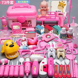 DOCTEUR - VÉTÉRINAIRE Rose 73pcs b - Petits jouets de docteur pour enfan