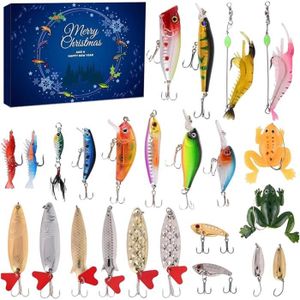 OriGlam Lot de 10 cuillères de pêche en métal avec Crochet Boîte de