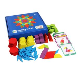 ASSEMBLAGE CONSTRUCTION 1 Set Enfants En Bois Puzzle Tangram Jouet Coloré 