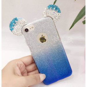 SmarTronic Coque Oreilles de Minnie Noir pour Samsung A40 Strass /& Paillettes