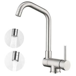 Onece Robinet Cuisine Rabattable 2 Jets D Eau Mitigeur Devant Fenetre Brosse Inox Anti Calcaire Pivotant A 360 Pour Evier Cuisine Achat Vente Robinetterie De Cuisine Onece Robinet Mitigeur Raba Cdiscount