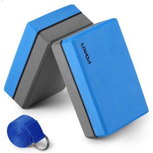 Vivezen ® Lot de 2 Briques de Yoga 23 x 15 x 7,5 cm et Sangle de Yoga 183 x 3,8 cm EVA 4 Coloris Vivezen ® Lot de 2 Briques de Yoga 23 x 15 x 7,5 cm et Sangle de Yoga 183 x 3,8 cm EVA 4 Coloris