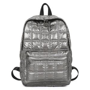 Sac a shop dos argenté femme
