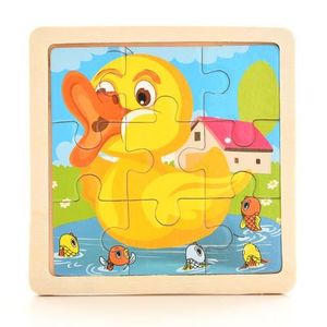 PUZZLE Canard - Puzzle Montessori En Bois Pour Bébé, Jeu 