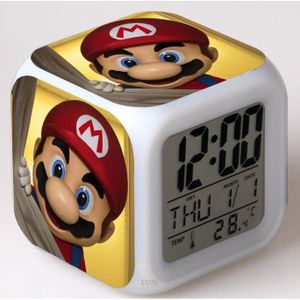 RÉVEIL ENFANT Horloge LED Super Mario - Type Jaune clair - Révei