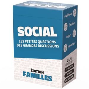 JEU SOCIÉTÉ - PLATEAU Jeu de cartes SOCIAL Familles Les Petites Question