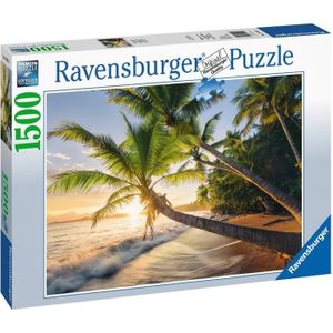 PUZZLE Puzzle 1500 pièces Ravensburger - Plage secrète - 
