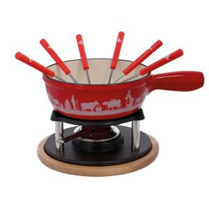 SERVICE A FONDUE COMPLET FONTE EMAILLEE NOMAR BRULEUR SERVICE A FONDUE COMPLET FONTE EMAILLEE NOMAR BRULEUR