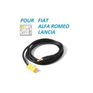 Câble Auxiliaire Jack 3,5mm Pour Fiat Bravo 2010 - Longueur 1,5m - Noir - Neuf