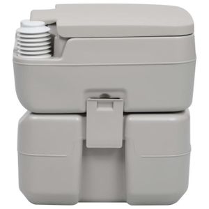 WC - TOILETTES Zerodis Toilette portable de camping Gris 20+10 L AB30137 HB042