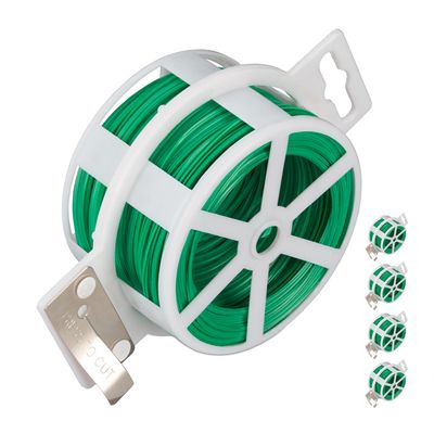 Lot De 10 Rouleaux Fil De Fer Vert Relaxdays 5 M X 5 Mm – Accessoire Jardinage & Bricolage Pour Plantes