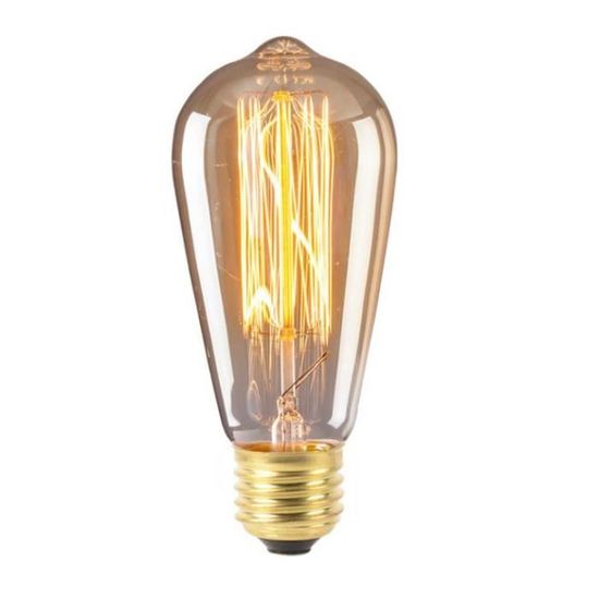 6 pc lampe rétro E27 Edison ampoule 220V ampoule à incandescence pour la maison / Salon décoration lampe vintage Filament 40W