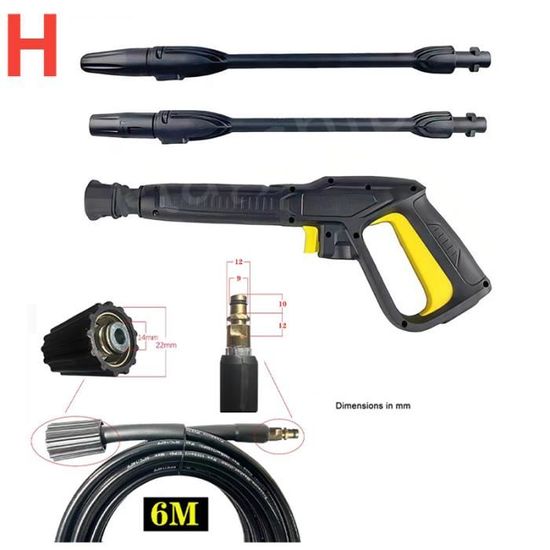 Nettoyeur haute pression Pistolet Adaptateur Connecteur rapide pour Karcher  K2 K3 K4 K5 K6 K7 Accessoires de lavage de voiture Adaptateurs de buse