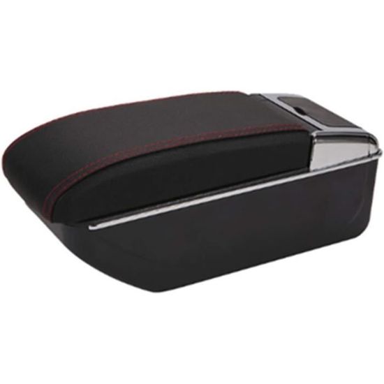 Accoudoir Central Pour Opel Corsa F 2020-2022 - Console Rangement Et Porte-Gobelet Noir