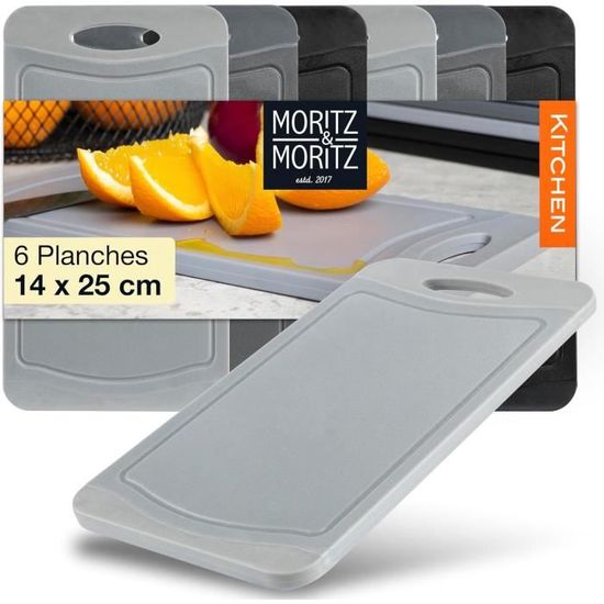 Planches à Découper En Acier Inox 304 (34x23 Cm + 25x15 Cm) - Double Face, Hygiénique