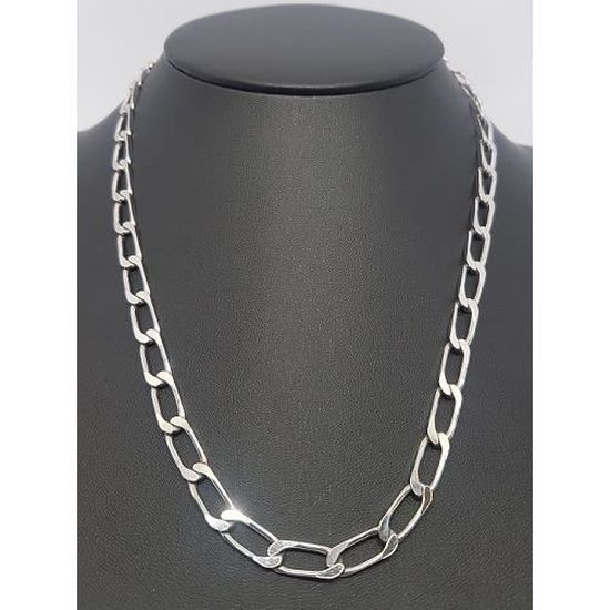 Chaine Argent Massif Veritable 925 Maille Cheval Homme Longue De 50cm Made In Italy Gris Argente Achat Vente Chaine De Cou Seule Chaine En Maille Plate 925 Mixte Adulte Gris Chaine Argent Massif Veritable 925 Maille Cheval Homme Longue De 50cm Made In Italy Gris Argente Achat Vente Chaine De Cou Seule Chaine En Maille Plate 925 Mixte Adulte Gris