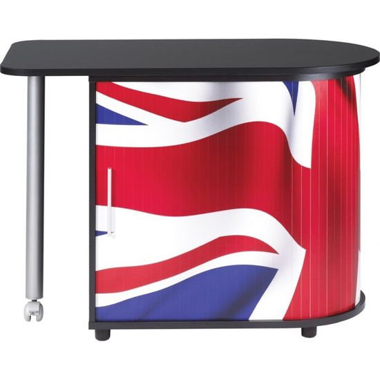Bureau Informatique Design Noir Imprime Drapeau Anglais School Matelpro