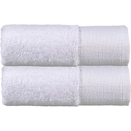 Lot De 2 Serviettes De Bain En Bambou Super Douces Pour Salle De