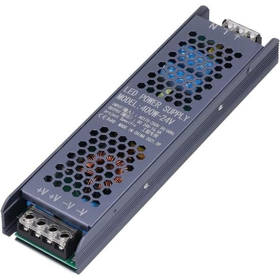 Alimentation à Découpage 15W 12V 1,25A - Boîtier Alliage Aluminium, Dissipation Thermique - Pour Bande LED, Automatisation - 12