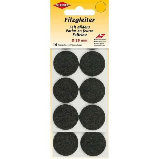 Metafranc TopSoft 644806 Lot De 16 Patins En Feutre Autocollants