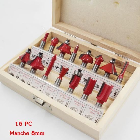 Ensemble De Fraises à Meuler Et à Niveler, Ensemble De Pinces Droites à Tige De 8 Mm, Fraise à