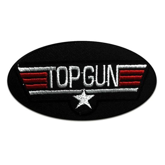 Écusson Patch brodé TOP GUN thermocollant 9cm*7cm - DAN MILITARY