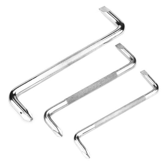 Tournevis Coudé 90° Type Z - 5 Pièces En Acier, Angle Droit Pour Accès Difficile
