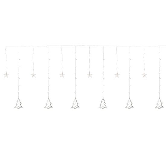 Rideau Lumineux étoiles BLOOMWIN 2m - Blanc Chaud, 138 LED, USB, Télécommande - IP44 Intérieur/extérieur - 9