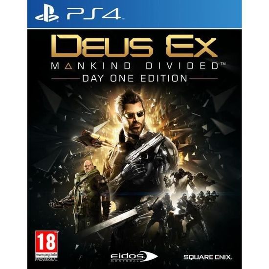 Deus Ex : Mankind Divided Edition Day One Jeu PS4