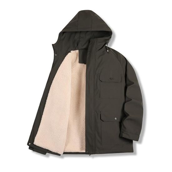 Gilet Homme Hiver Polaire Chaud Multi-Poches Grande Taille - Sans Manches Coupe-Vent, Idéal Pêche, Chasse, Photographie Outdoor