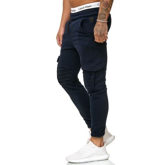Pantalon jogging treillis Jogging R 1214 Homme Bleu marine