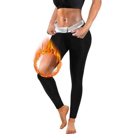Legging de Sudation Pantalon Anti Cellulite Taille Haute