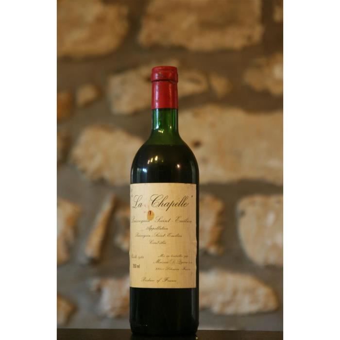 Vin rouge, Puisseguin St Emilion, Château La Chapelle 1982 Rouge