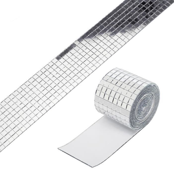 Autocollants muraux de miroir de verre mosaïque auto-adhésifs KTV carreaux de miroir décoratifs carreaux de mur de centre commercial