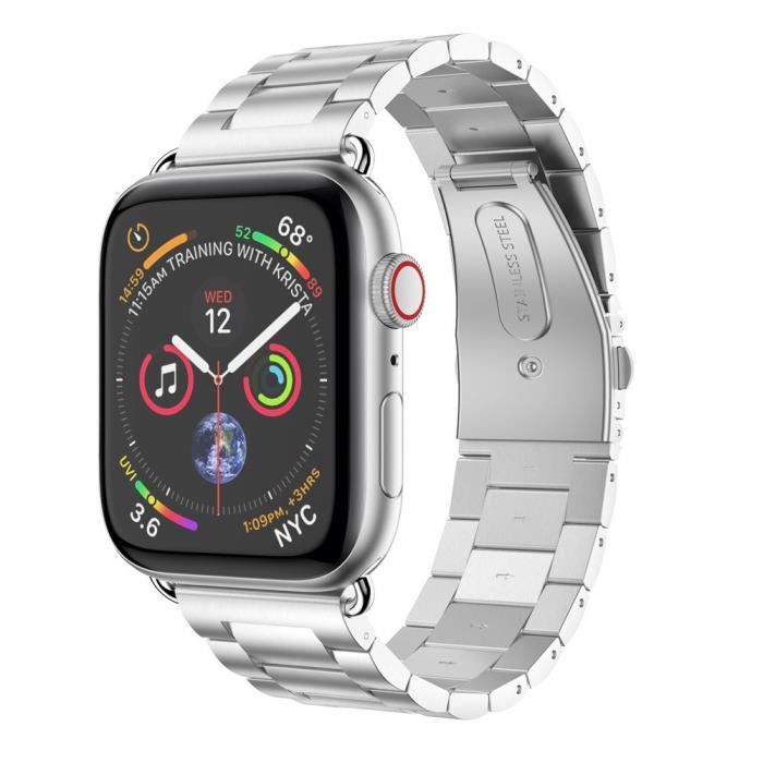 MONTRE OUTDOOR Bracelet de remplacement en acier inoxydable pour bracelet de montre Apple Watch Series 4 44 mm bg985 SDF985